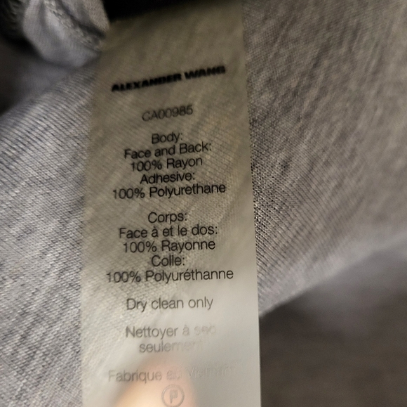 T Alexander Wang Grey Neoprene Dress Size X-small - Picture 11 of 15